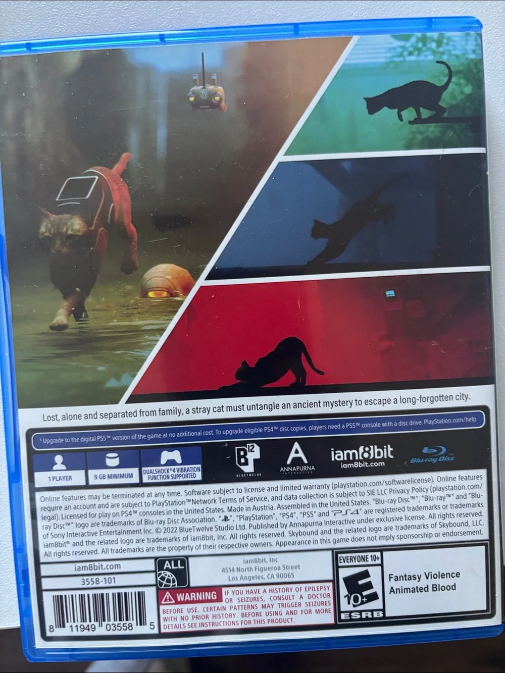 Sony PS4 Stray - Orange and Black Cat Cover
